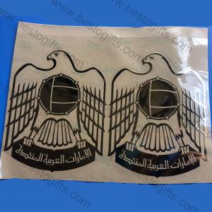electroformed nickel sticker with UAE falcon 